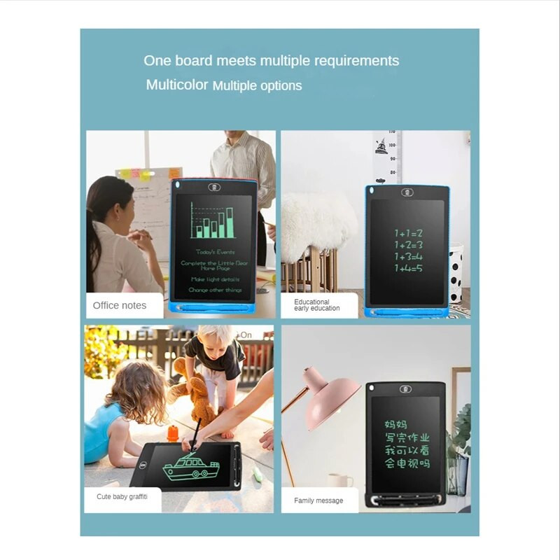 Skystųjų kristalų rašymo bloknotas 10 colių elektroninės grafikos piešimo bloknotai, piešimo lenta, skaitmeninio rašymo ranka logotipas