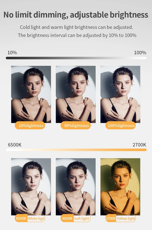 „Ordro“ LED užpildymo šviesos 4K vaizdo kamera, skirta „Vlog Youtuber“ tiesioginės transliacijos fotografijos apšvietimui, skirta „Blogger“ filmavimui