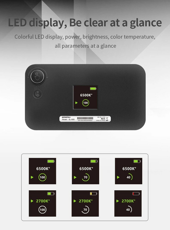 „Ordro“ LED užpildymo šviesos 4K vaizdo kamera, skirta „Vlog Youtuber“ tiesioginės transliacijos fotografijos apšvietimui, skirta „Blogger“ filmavimui