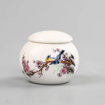 1 vnt Antikvarinis baltas kelioninis nešiojamas arbatos sandariklis su dangteliu kavos pupelių saldainių sausainių surinkimo bakas, virtuvės reikmenys