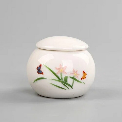 1 vnt Antikvarinis baltas kelioninis nešiojamas arbatos sandariklis su dangteliu kavos pupelių saldainių sausainių surinkimo bakas, virtuvės reikmenys