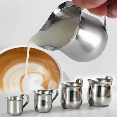 Чаша за мляко Барабан във форма от неръждаема стомана Висококачествена издръжлива чаша за кондензирано мляко с различни размери за инструмент за дома и кухнята