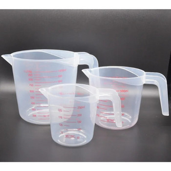 Пластмасова мерителна чаша с удобна дръжка, чиста везна, прозрачна чаша, чучур за изливане, страхотна джаджа за домашна кухня, 1000 ml