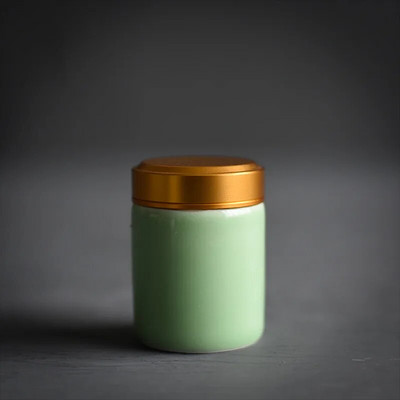 Arbatos Caddy Mini Celadon laikymo dėžutės Užsandarintos kavos miltelių skardinės arbatos lapų talpykla Nešiojamas kelioninis arbatos Caddy organizatorius