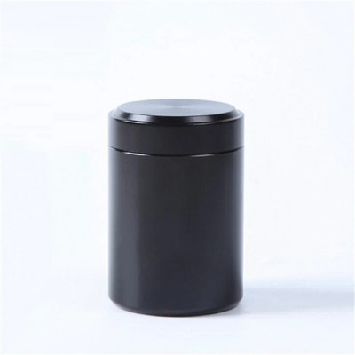 60 ml vientisos spalvos hermetiškas ir kvapui nepralaidus indelis aliuminio lydinio žolelių likučiai, metaliniai sandarūs skardinių arbatos stiklainių laikymo dėžutės