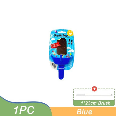 Naujas, atsparus lašėjimui aguonėlių stovas, nesuvartojamas ledų laikiklis, netvarkingas šaldytų skanėstų laikiklis su šiaudeliais vaikams skirtų ledų