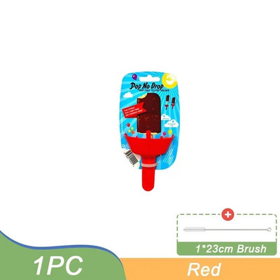 Naujas, atsparus lašėjimui aguonėlių stovas, nesuvartojamas ledų laikiklis, netvarkingas šaldytų skanėstų laikiklis su šiaudeliais vaikams skirtų ledų