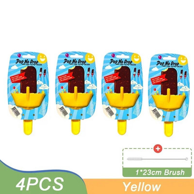 Naujas, atsparus lašėjimui aguonėlių stovas, nesuvartojamas ledų laikiklis, netvarkingas šaldytų skanėstų laikiklis su šiaudeliais vaikams skirtų ledų