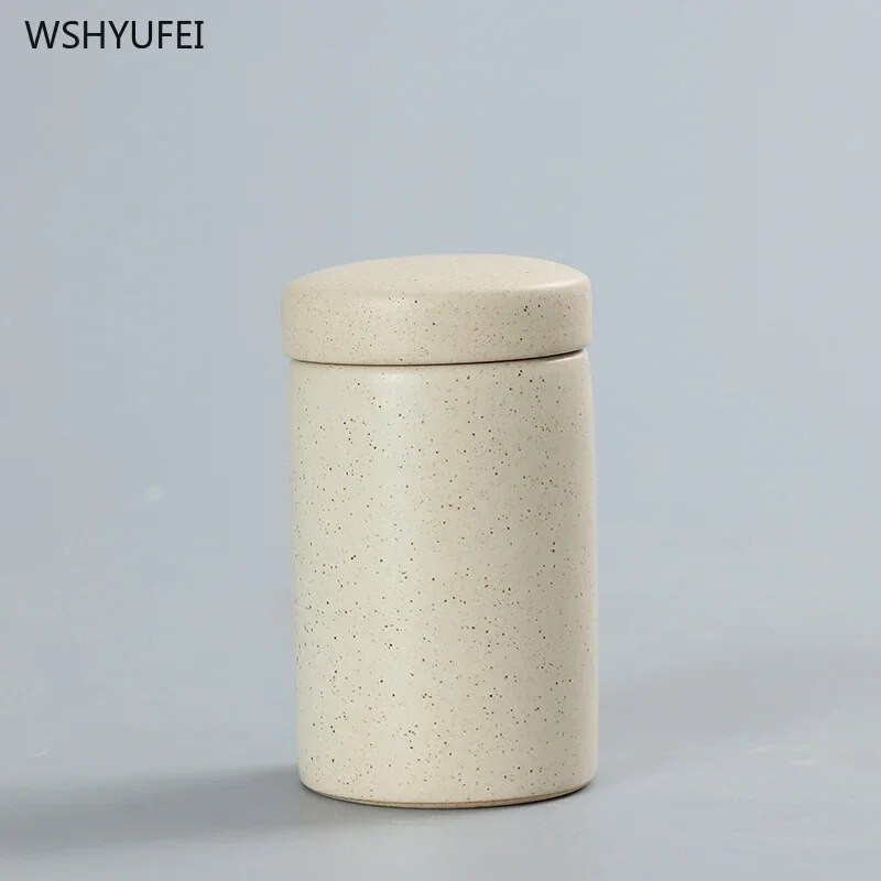 Keraminės mažos arbatos skardinės, nešiojami maži arbatos indeliai su mažais porcelianiniais buteliukais mini sandariai uždarytos saugojimo pakuotės tuščios dėžės