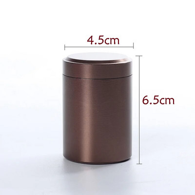 Sticlă de depozitare din oțel inoxidabil cu sigiliu de ceai portabil de călătorie din metal, cu capac, rezervor de depozitare pentru colecția de biscuiți pentru boabe de cafea