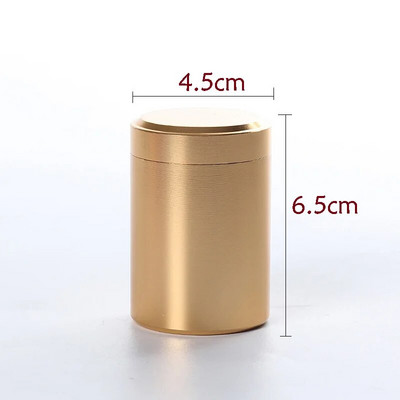 Sticlă de depozitare din oțel inoxidabil cu sigiliu de ceai portabil de călătorie din metal, cu capac, rezervor de depozitare pentru colecția de biscuiți pentru boabe de cafea