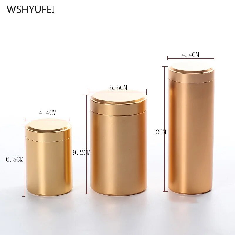 Sticlă de depozitare din oțel inoxidabil cu sigiliu de ceai portabil de călătorie din metal, cu capac, rezervor de depozitare pentru colecția de biscuiți pentru boabe de cafea