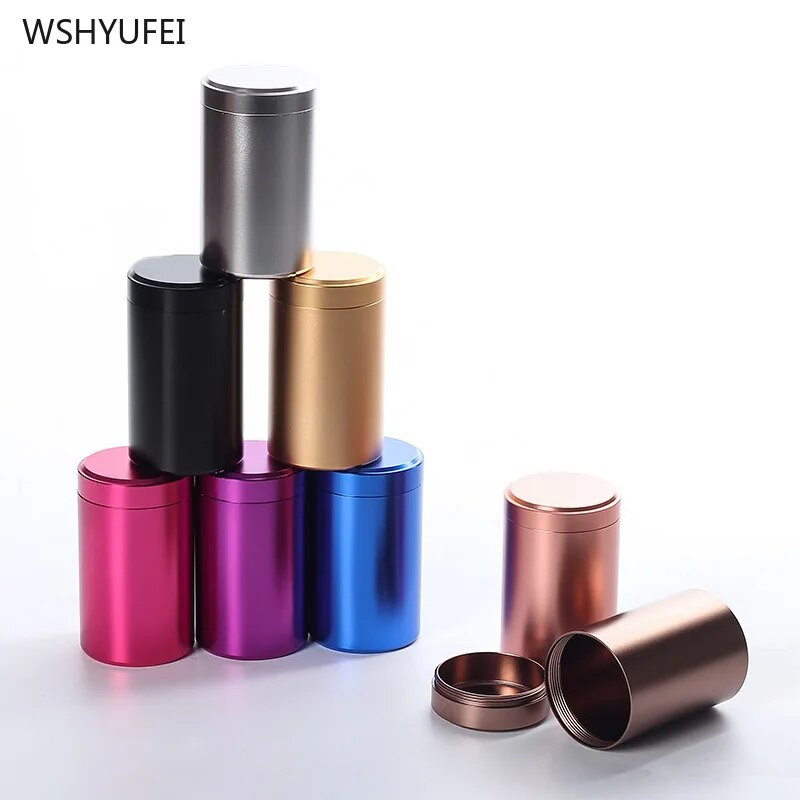 Sticlă de depozitare din oțel inoxidabil cu sigiliu de ceai portabil de călătorie din metal, cu capac, rezervor de depozitare pentru colecția de biscuiți pentru boabe de cafea