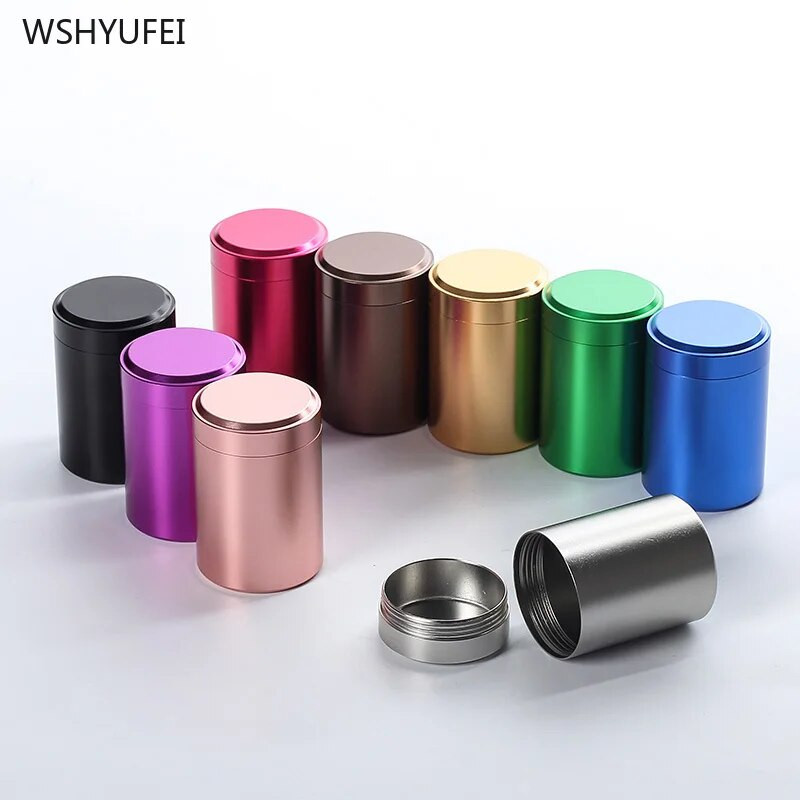 Sticlă de depozitare din oțel inoxidabil cu sigiliu de ceai portabil de călătorie din metal, cu capac, rezervor de depozitare pentru colecția de biscuiți pentru boabe de cafea