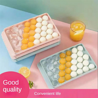 Ice Boll PP Mold Frozen Whisky Ball Popsicle Ice Hockey Tray Box DIY Food Grade Press Mold With Lids Tools Кухненски аксесоари