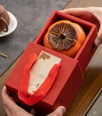 Κινέζικο Kung Fu Jingdezhen Tea Caddy Mini δοχεία λωτός Φορητό δοχείο για σεντούκια αποθήκευσης Puer Oolong