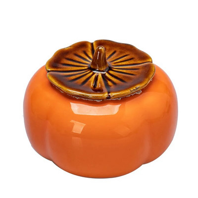 Kinijos Kung Fu Jingdezhen arbatos Caddy mini skardinės Persimmon Kanistras nešiojamasis konteineris Puer Oolong laikymo skrynioms Dovana