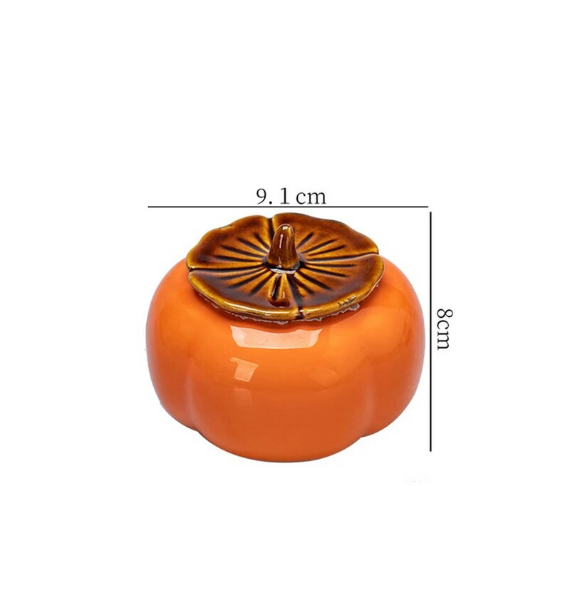 Kinijos Kung Fu Jingdezhen arbatos Caddy mini skardinės Persimmon Kanistras nešiojamasis konteineris Puer Oolong laikymo skrynioms Dovana