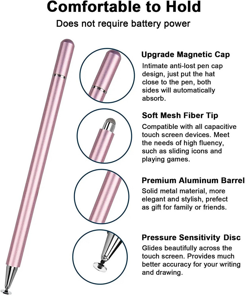 Stylus Pen, skirtas Xiaomi Redmi Note 10 8 9 Pro Note10 9s 10s 5G Redmi Note 7 8 9 10 Pro 8T 9T 9 Universal Smartphone Pen