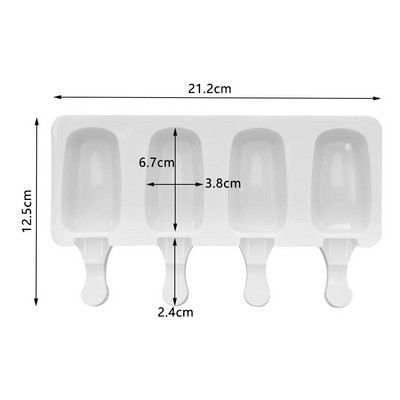 3D DIY Magnum silikoonvorm Käsitsi valmistatud silikoonist jäätisevorm paprikavaht magustoit sügavkülmik mahl jääkuubikualus vormi jäämasin