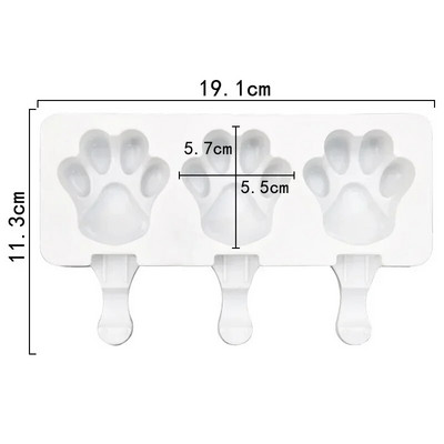 3D DIY Magnum silikoonvorm Käsitsi valmistatud silikoonist jäätisevorm paprikavaht magustoit sügavkülmik mahl jääkuubikualus vormi jäämasin
