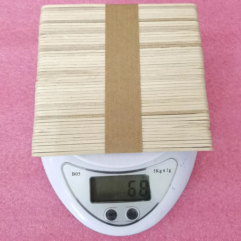 50 bucăți/ pungă Bețișoare din lemn natural de 114 x 10 x 2 mm, din lemn natural, lingură pentru înghețată, meșteșuguri de mână, instrumente de artă pentru înghețată.