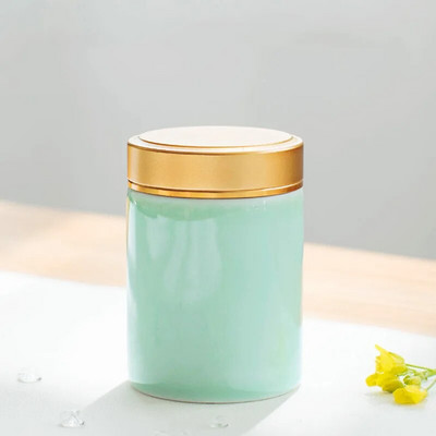 Japanska keramika u boji Tea Caddy Tieguanyin kanister Mini prijenosna putna vrećica čaja Zatvorena staklenka čaja Kuhinjski spremnik za pohranu začina