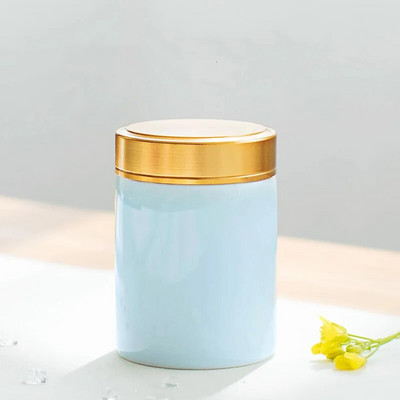 Japanska keramika u boji Tea Caddy Tieguanyin kanister Mini prijenosna putna vrećica čaja Zatvorena staklenka čaja Kuhinjski spremnik za pohranu začina