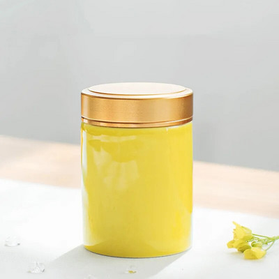 Japanska keramika u boji Tea Caddy Tieguanyin kanister Mini prijenosna putna vrećica čaja Zatvorena staklenka čaja Kuhinjski spremnik za pohranu začina