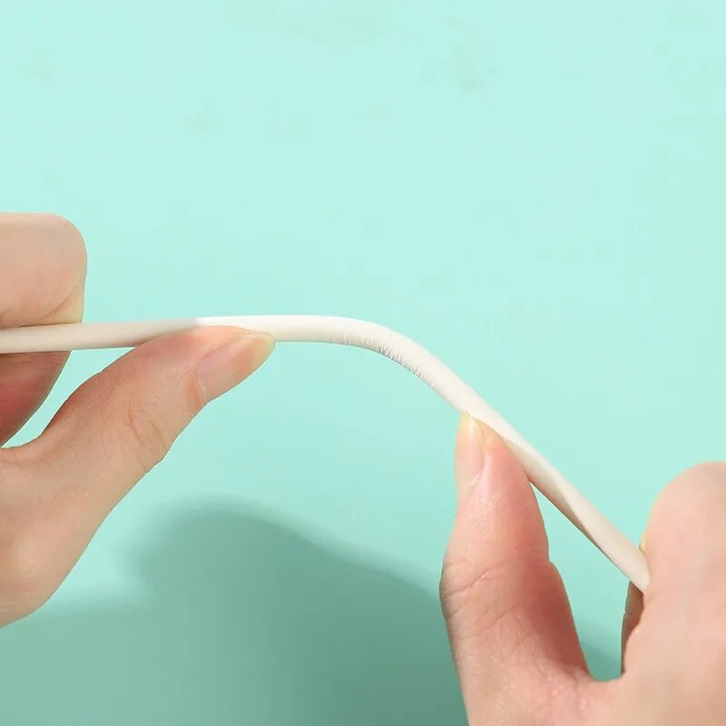 100 vnt. 10 cm kieto šerdies balto popieriaus ledinukų lazdelės šokoladiniams cukriniams saldainiams saldainiams saldainiams čiulpti lazdelės Cake Pop lazdelės