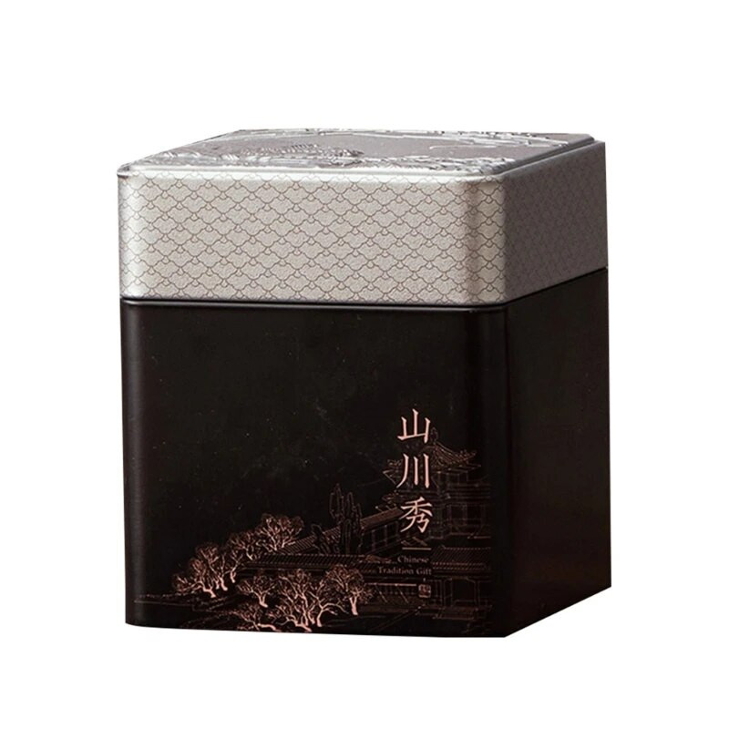 Hordozható üres teásdoboz Újrafelhasználható teatartályok Utazási kis teacsomagolások Doboz Vintage Teásüveg Könnyen használható Dropshipping