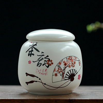 Ceļojumu pārnēsājams keramikas tējas Caddy mājas tējas trauks Mitruma necaurlaidīgs kafijas burciņš hermētisks burkas virtuves garšvielu riekstu uzglabāšanas trauks