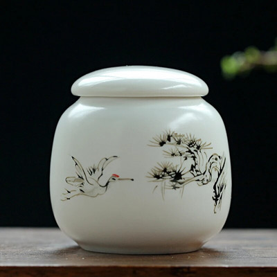 Ceļojumu pārnēsājams keramikas tējas Caddy mājas tējas trauks Mitruma necaurlaidīgs kafijas burciņš hermētisks burkas virtuves garšvielu riekstu uzglabāšanas trauks