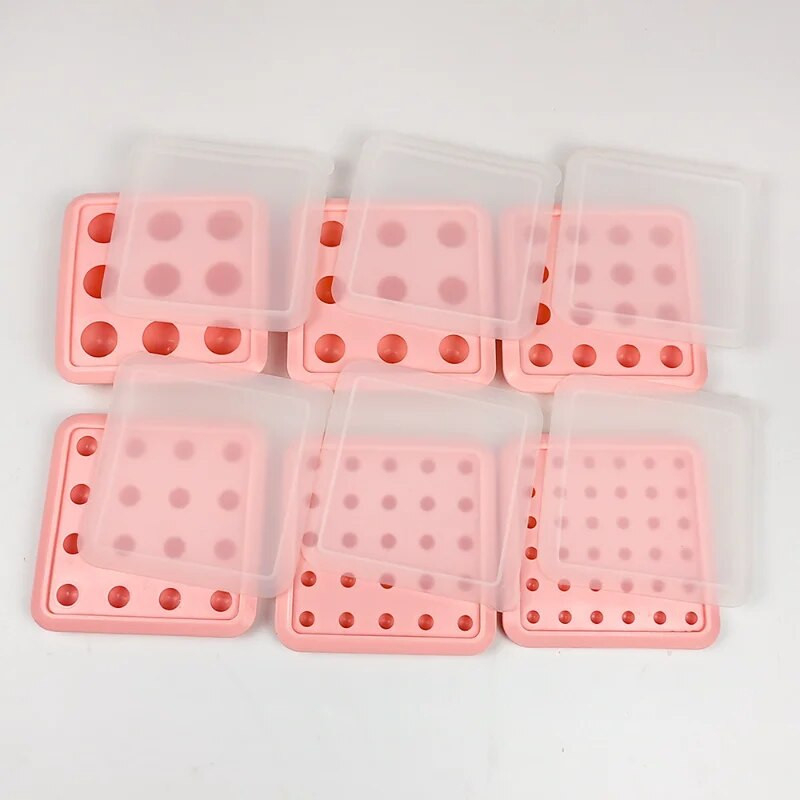 Poorne ümmargune kommišokolaadi silikoonvorm kaanega DIY fondant pudingi jääkuubikuvorm Sõbrapäevapeo pulmakoogi kaunistus