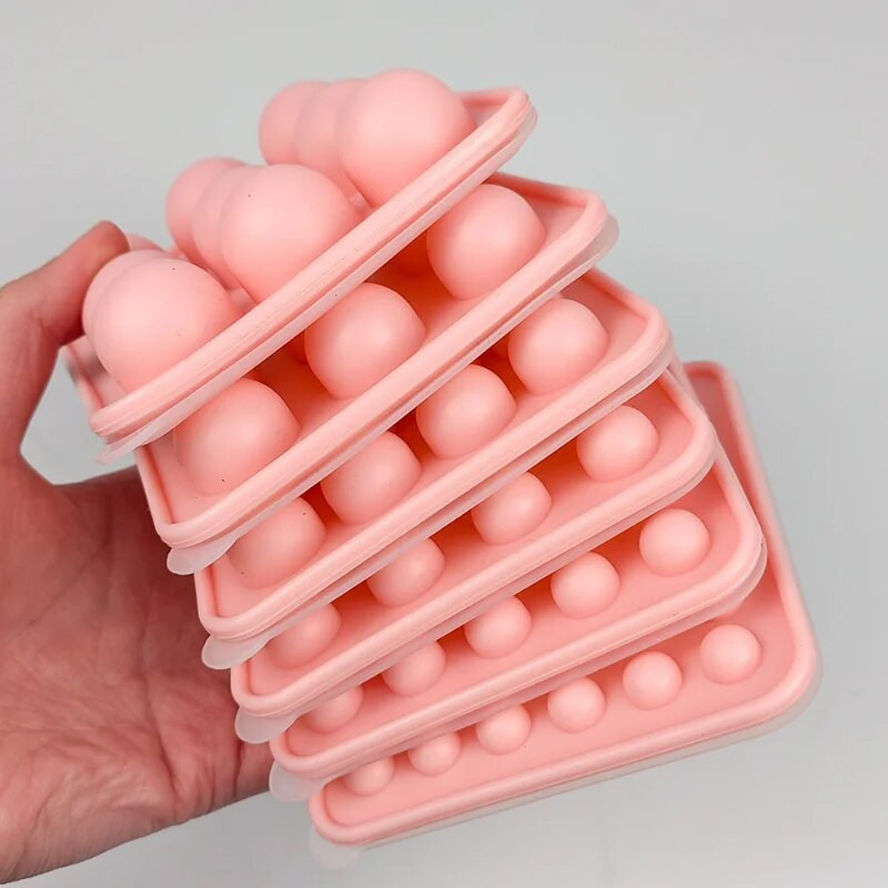 Poorne ümmargune kommišokolaadi silikoonvorm kaanega DIY fondant pudingi jääkuubikuvorm Sõbrapäevapeo pulmakoogi kaunistus