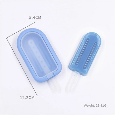 Silikona saldējuma veidne ar vāku Pašdarināta saldējuma paplāte DIY ledus veidotājs desertu kūkas veidne Vasaras ballīšu piederumi virtuves rīki