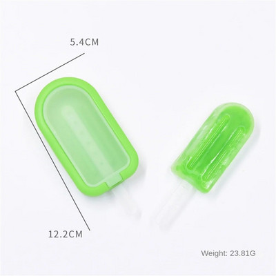 Silikona saldējuma veidne ar vāku Pašdarināta saldējuma paplāte DIY ledus veidotājs desertu kūkas veidne Vasaras ballīšu piederumi virtuves rīki