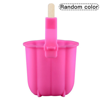 Forme de înghețată din silicon de calitate alimentară Forme pentru palete de gătit de casă Congelator pentru deserturi de casă Suc de fructe Cuburi de gheață Mucegai cu bețișoare