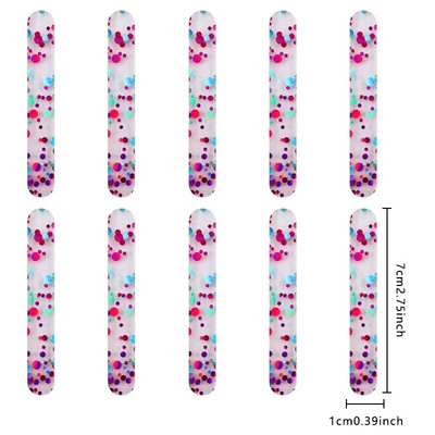 10 buc. Bețișoare de paiete pentru înghețată acrilice de calitate alimentară Accesorii pentru palete de casă de vară, reutilizabile, creativă, model de bucătărie.