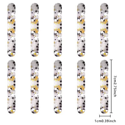 10 buc. Bețișoare de paiete pentru înghețată acrilice de calitate alimentară Accesorii pentru palete de casă de vară, reutilizabile, creativă, model de bucătărie.