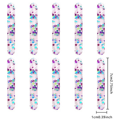 10 buc. Bețișoare de paiete pentru înghețată acrilice de calitate alimentară Accesorii pentru palete de casă de vară, reutilizabile, creativă, model de bucătărie.