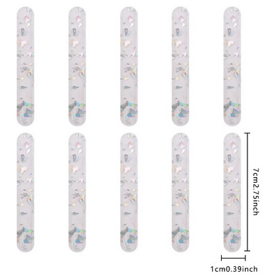 10 vnt maistinių akrilinių ledų blizgučių lazdelės Nauji vasaros naminiai popsicle aksesuarai Daugkartinio naudojimo kūrybiškas virtuvės modelio lazdelės