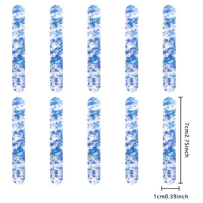 10 vnt maistinių akrilinių ledų blizgučių lazdelės Nauji vasaros naminiai popsicle aksesuarai Daugkartinio naudojimo kūrybiškas virtuvės modelio lazdelės