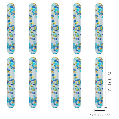 10 vnt maistinių akrilinių ledų blizgučių lazdelės Nauji vasaros naminiai popsicle aksesuarai Daugkartinio naudojimo kūrybiškas virtuvės modelio lazdelės