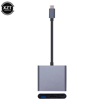 5V 3A 3 σε 1 Τύπος C σε HDMI Προσαρμογέας φόρτισης USB 3.0 USB-C 3.1 Hub για υπολογιστές κινητών τηλεφώνων MAC Microsoft Switch