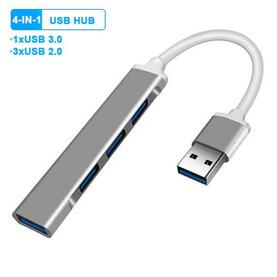 4 prievadų USB Type C HUB 3.0 doko stotis USB 3.0 HUB USB C HUB kelių skirstytuvų adapteris OTG, skirtas Lenovo HUAWEI Xiaomi Macbook PC