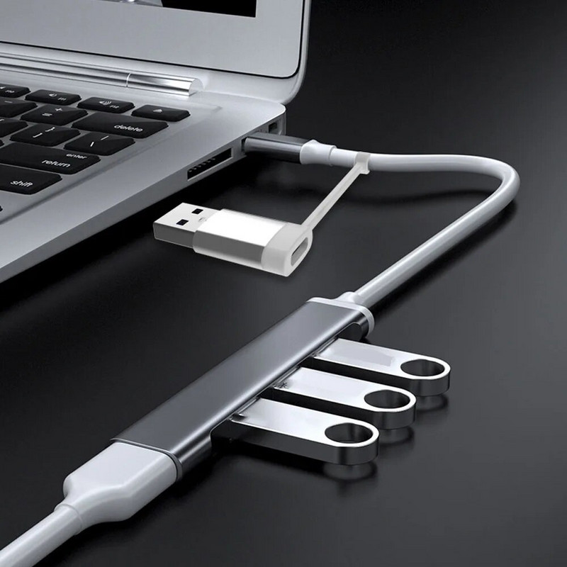 4 prievadų USB Type C HUB 3.0 doko stotis USB 3.0 HUB USB C HUB kelių skirstytuvų adapteris OTG, skirtas Lenovo HUAWEI Xiaomi Macbook PC