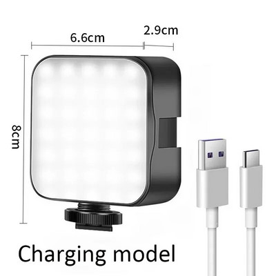 6500K Mini LED Fill Light Mobilni telefon Selfie Livestreaming lampa Prijenosno prijenosno računalo Video Photography Studio Makeup lampa Fill Light