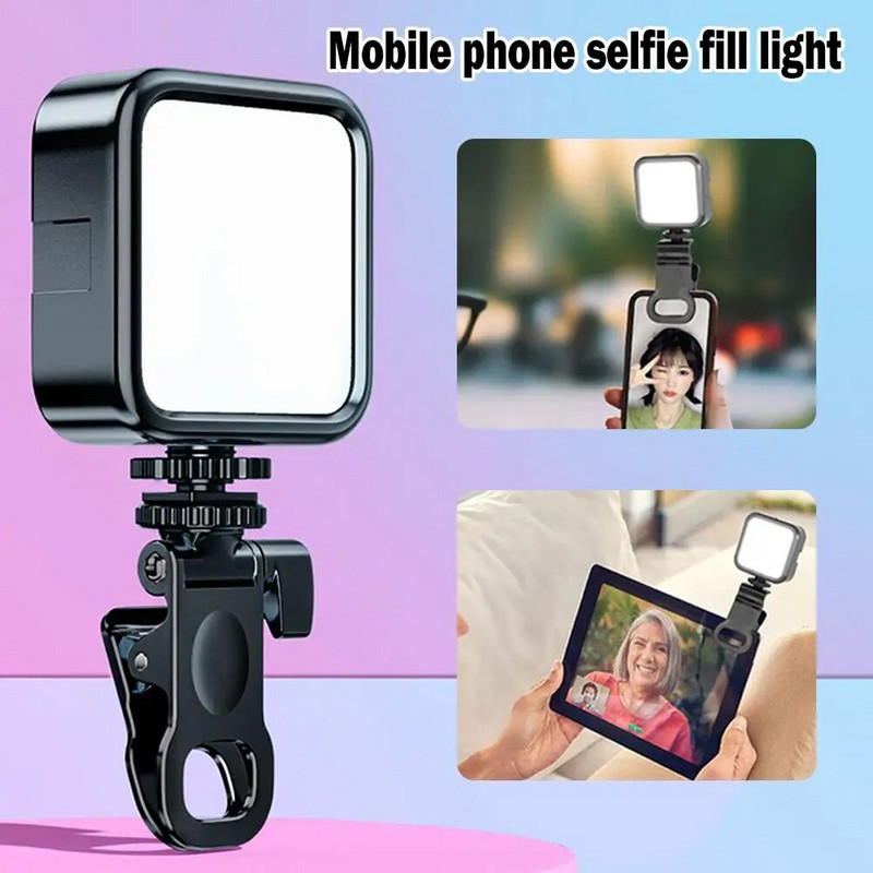 Selfie Light Φωτισμός βιντεοδιάσκεψης Selfie Φορητό φως LED συμβατό για κάμερα φορητού υπολογιστή IPad κινητού τηλεφώνου