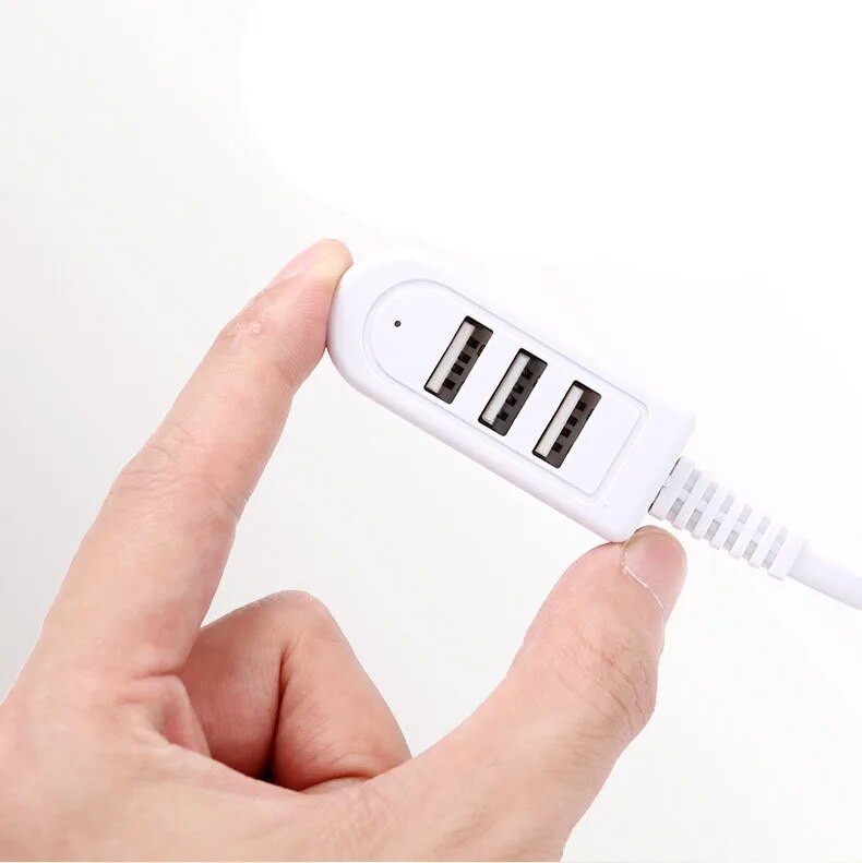 3 portos USB hub hosszabbító kábel 1,2 m USB 2.0 osztó vezetékes adatátviteli eszköz töltő USB adapter Laptop PC számítógép USB hosszabbító